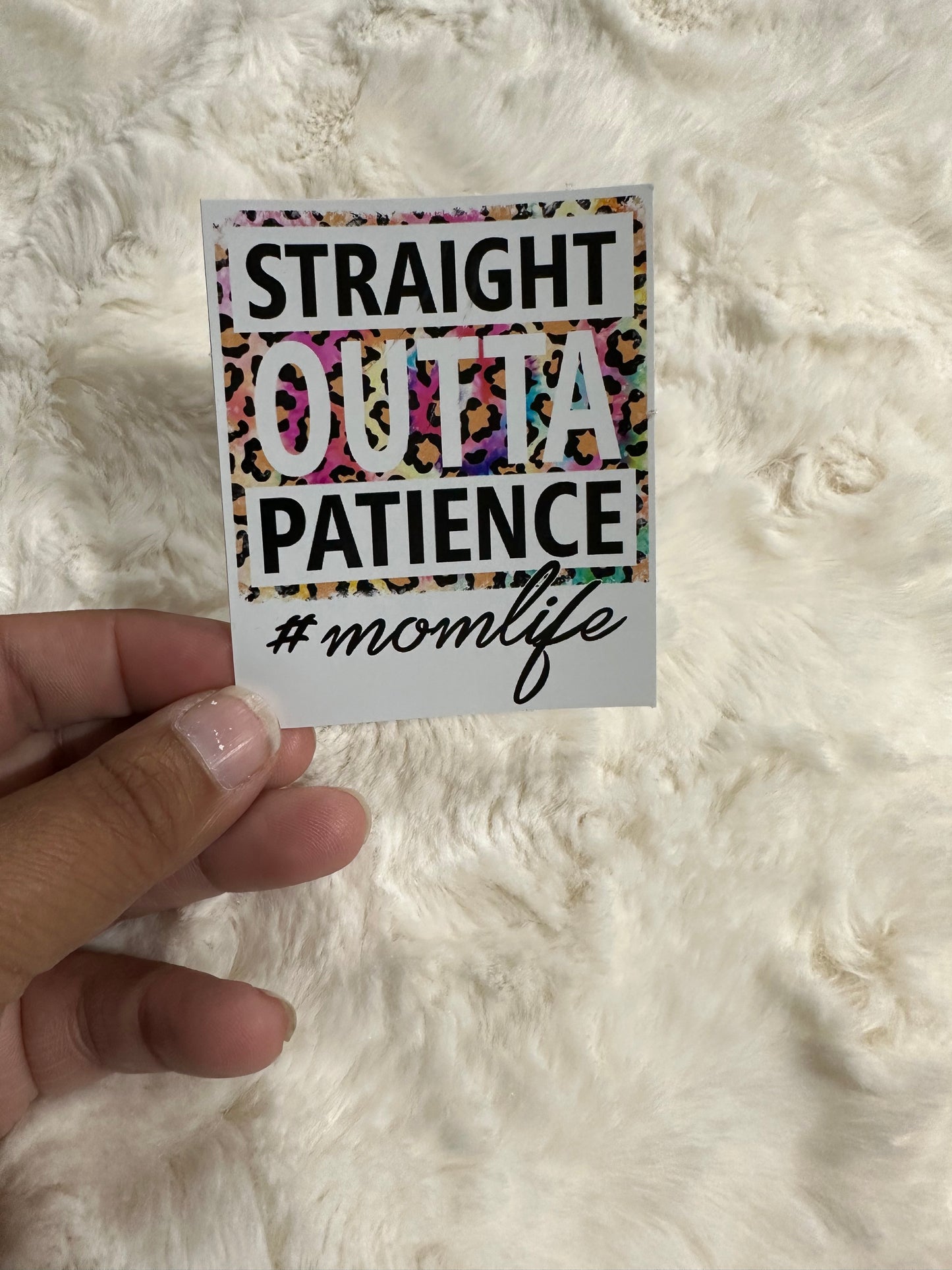 Straight outta patience #momlife