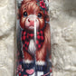 Highland Cow Valentine tumbler