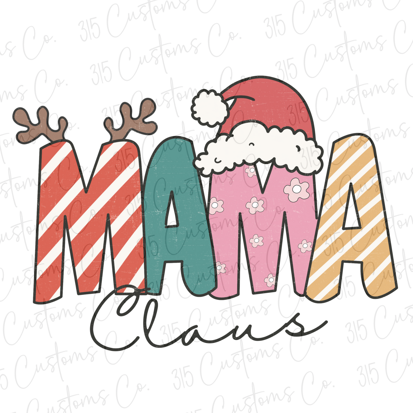 Holiday Mama Claus Transfer