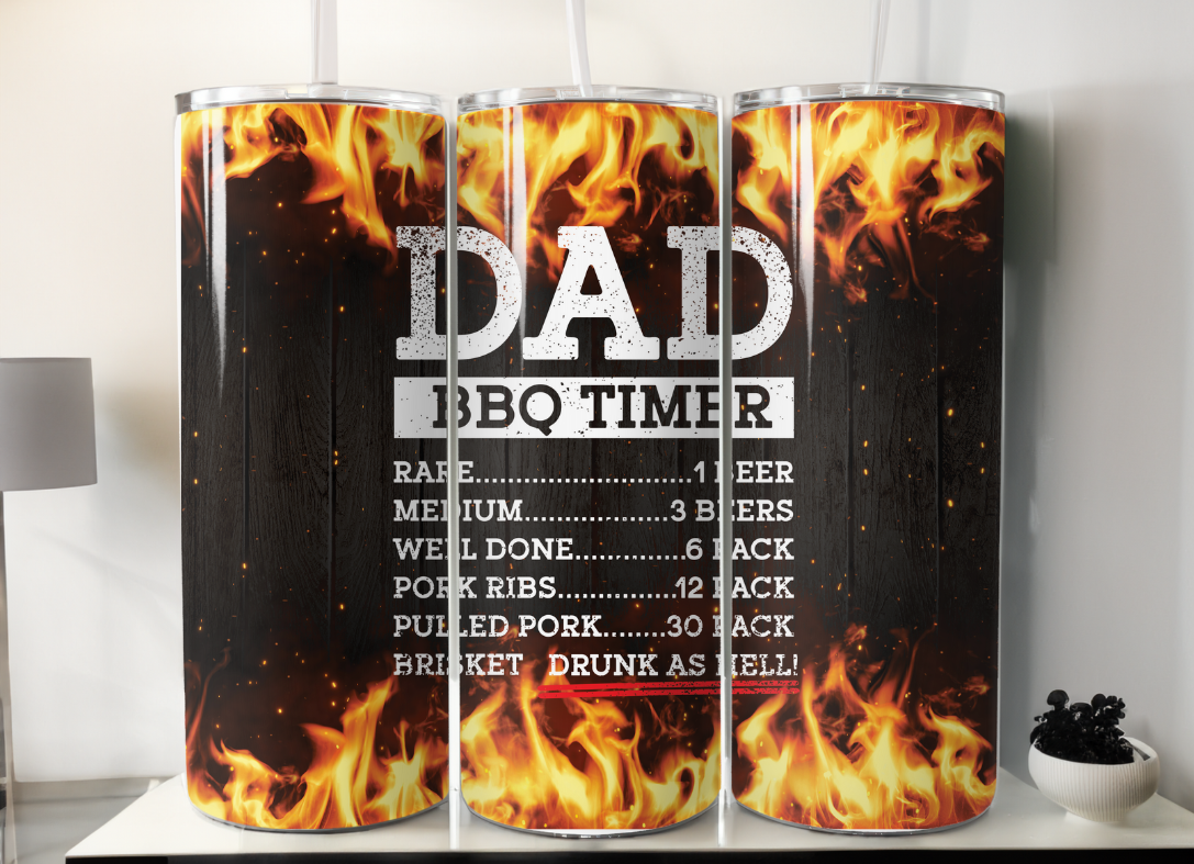 Dad BBQ Timer Tumbler/Wrap