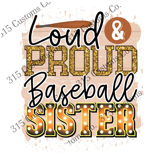 Loud & Proud baseball sister  Transfer