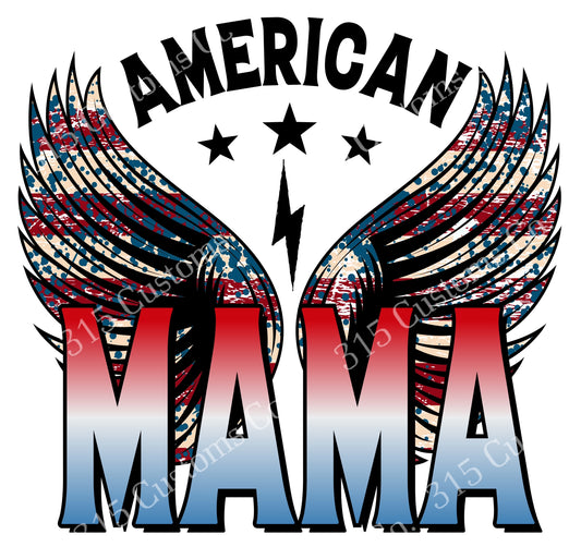 American mama wings Transfer