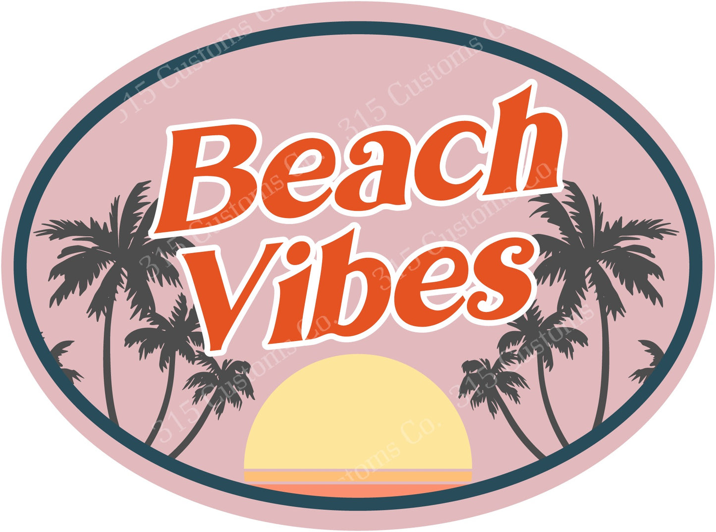 Beach vibes vintage Transfer