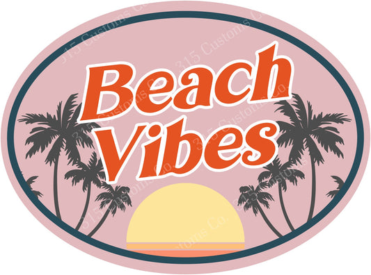 Beach vibes vintage Transfer