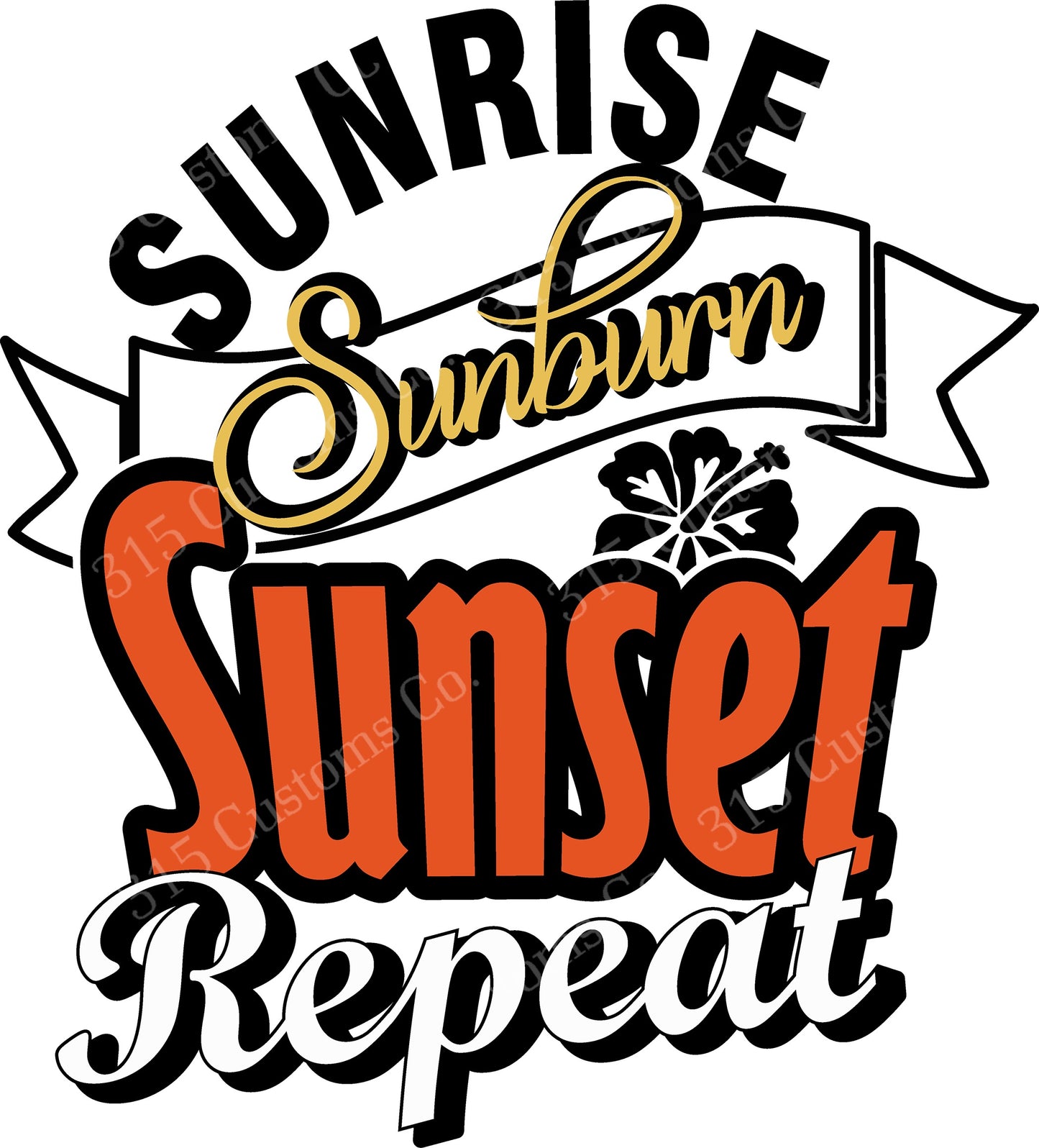 Sunrise Sunburn Sunset Repet transfer