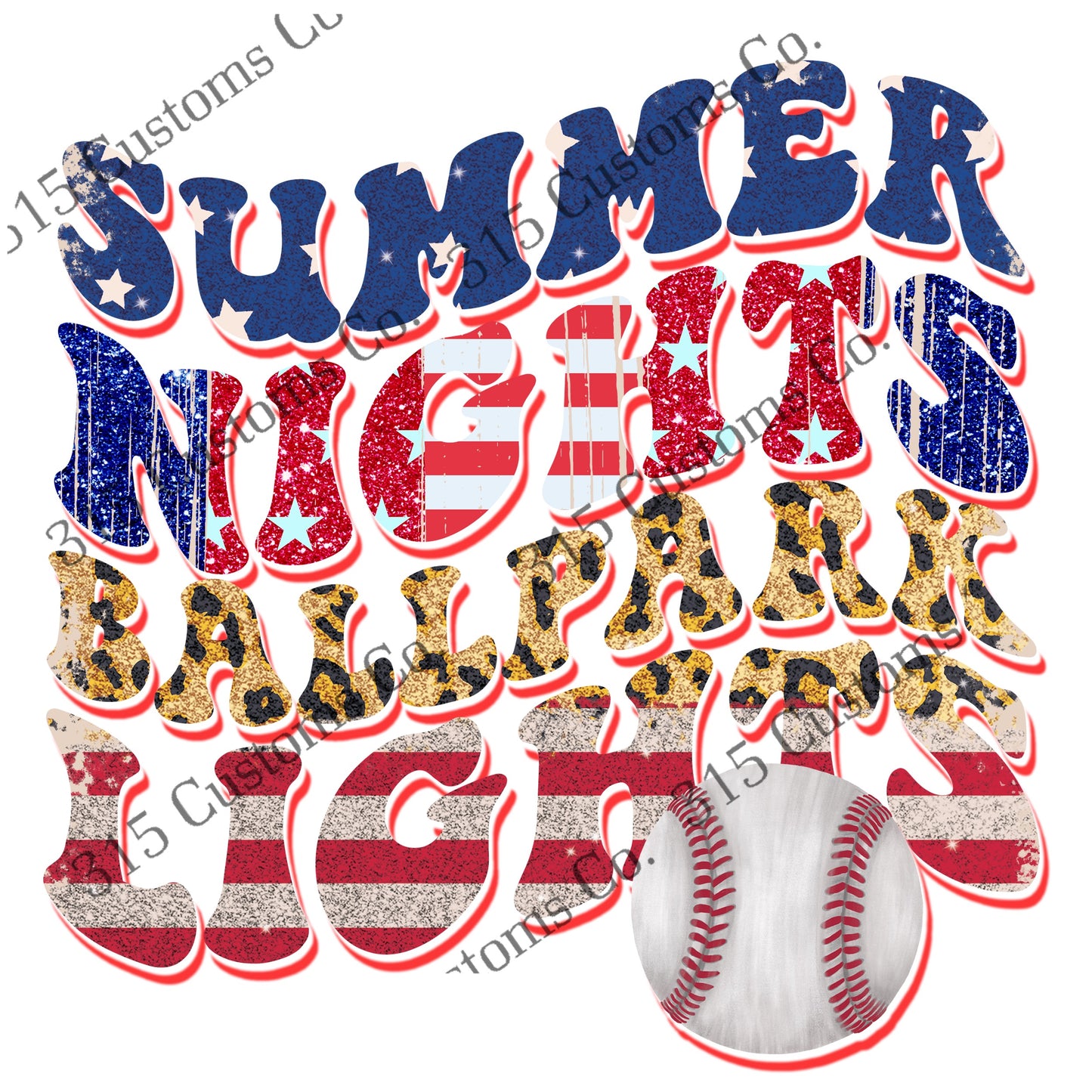 Red white and blue summer nights Transfer (baseball)