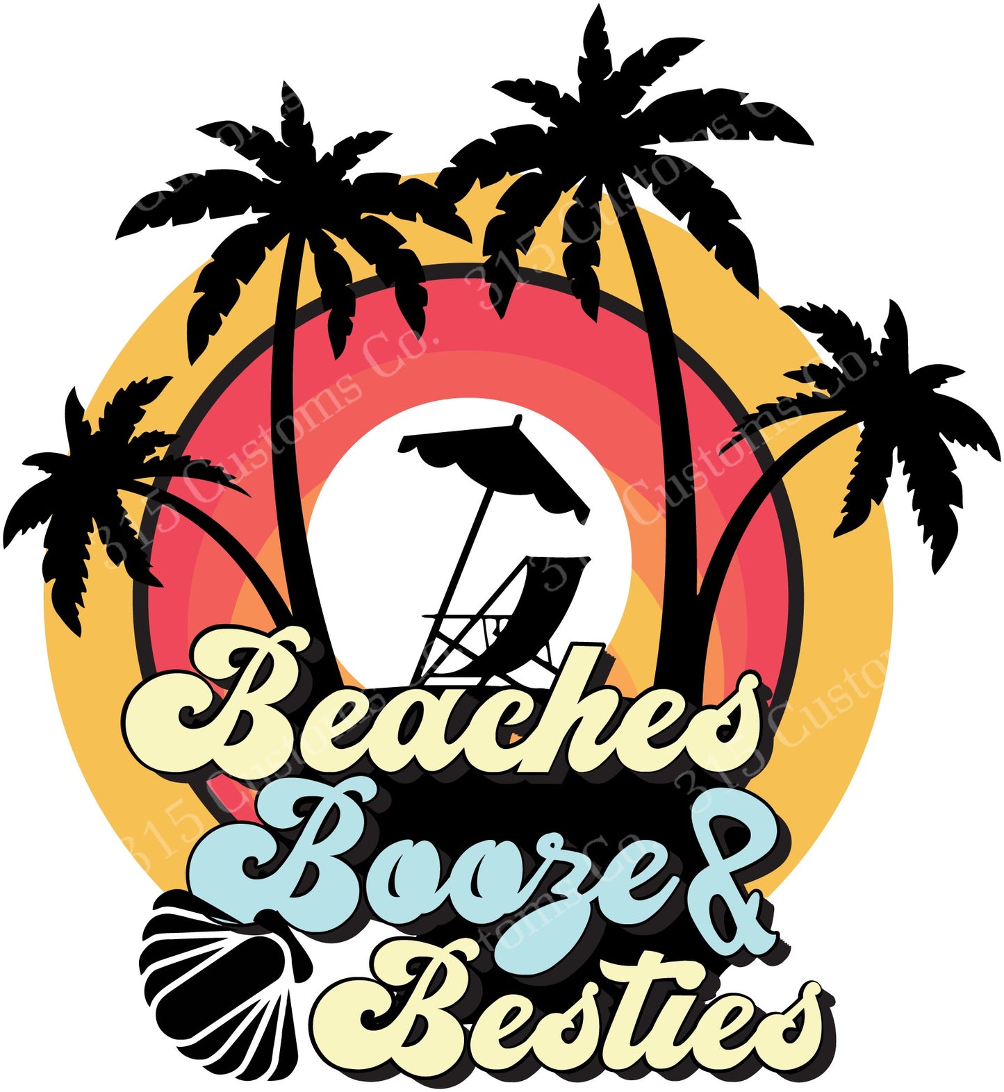 Beaches booze & besties Transfer