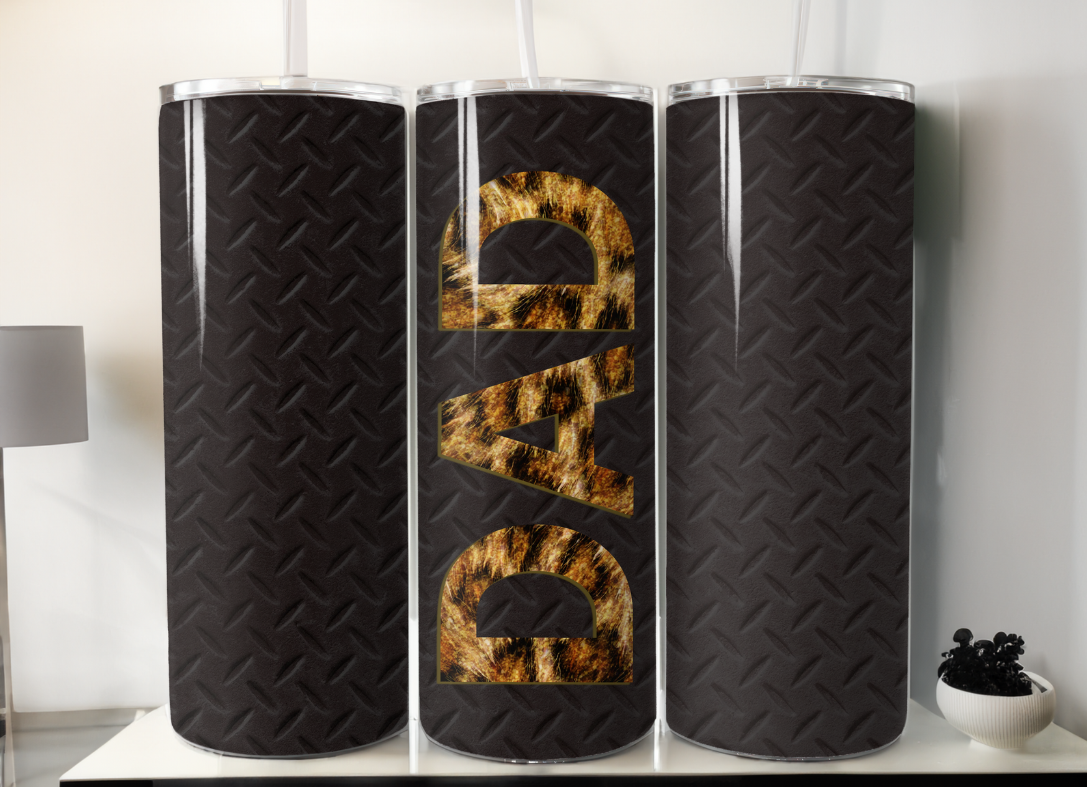 Diamond Plate Dad Tumbler/Wrap