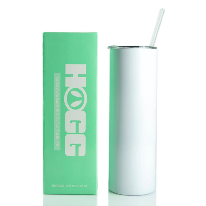 30 Ounce Glow in the Dark Sublimation Straight Tumbler