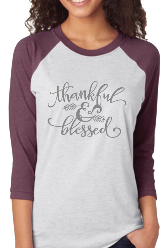 Thankful & Blessed Raglan