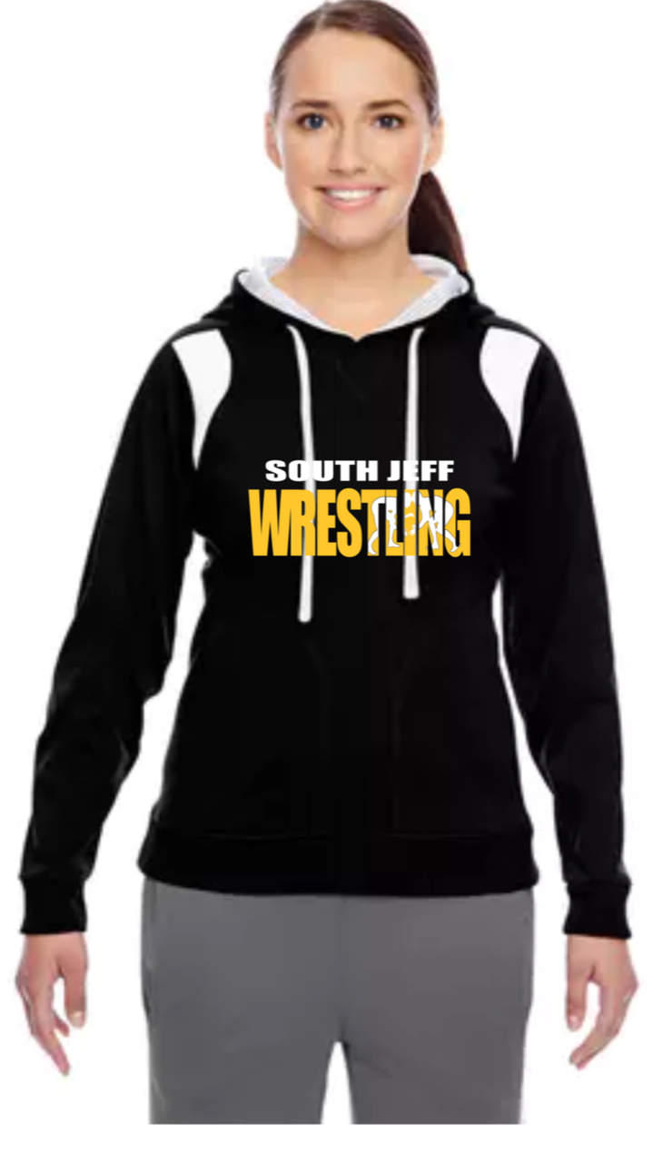 Ladies' Elite Performance Hoodie-South Jeff Wrestling