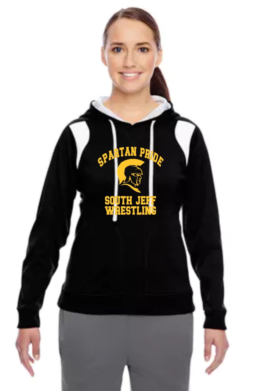 Ladies' Elite Performance Hoodie-Spartan Pride