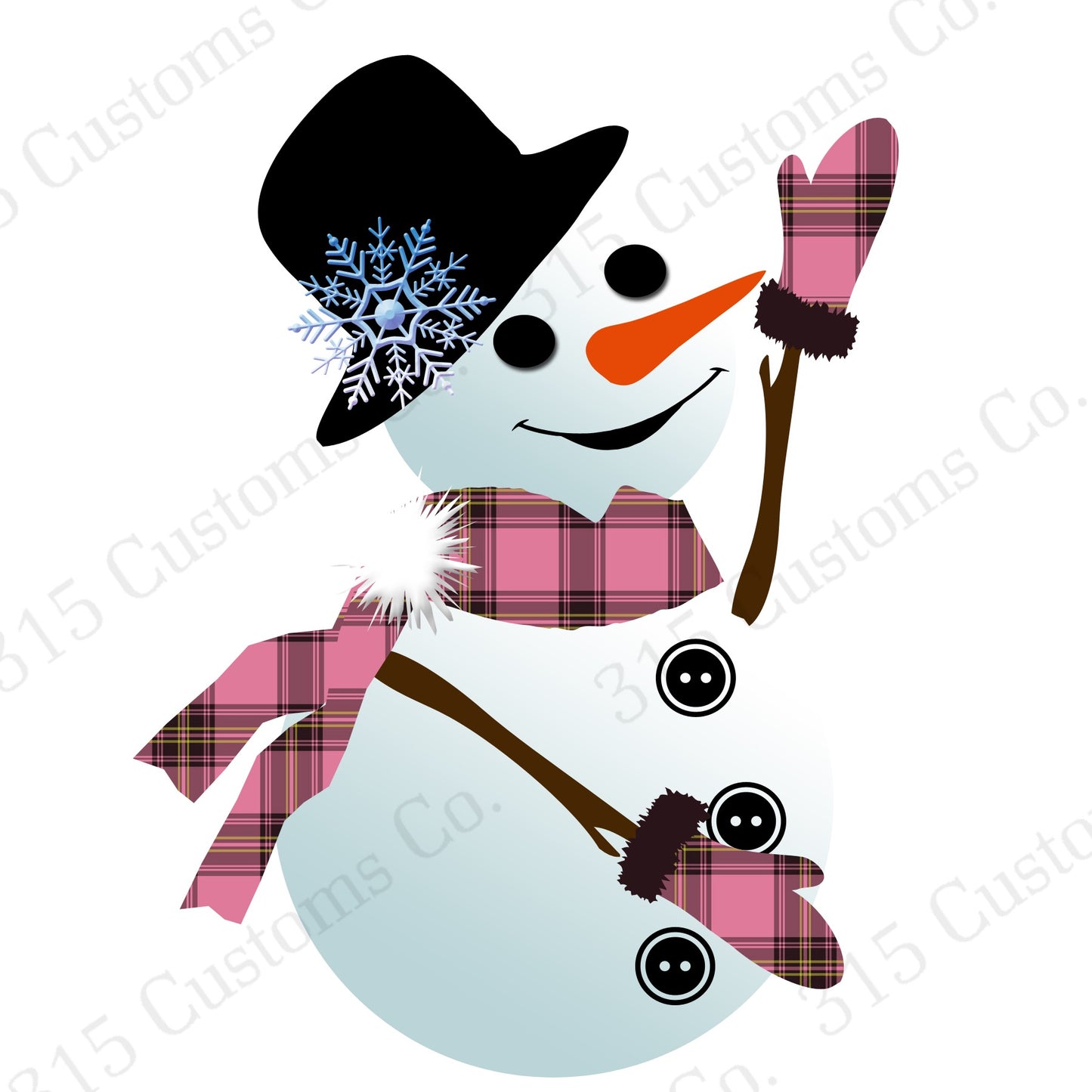 Snowman 1 Decal