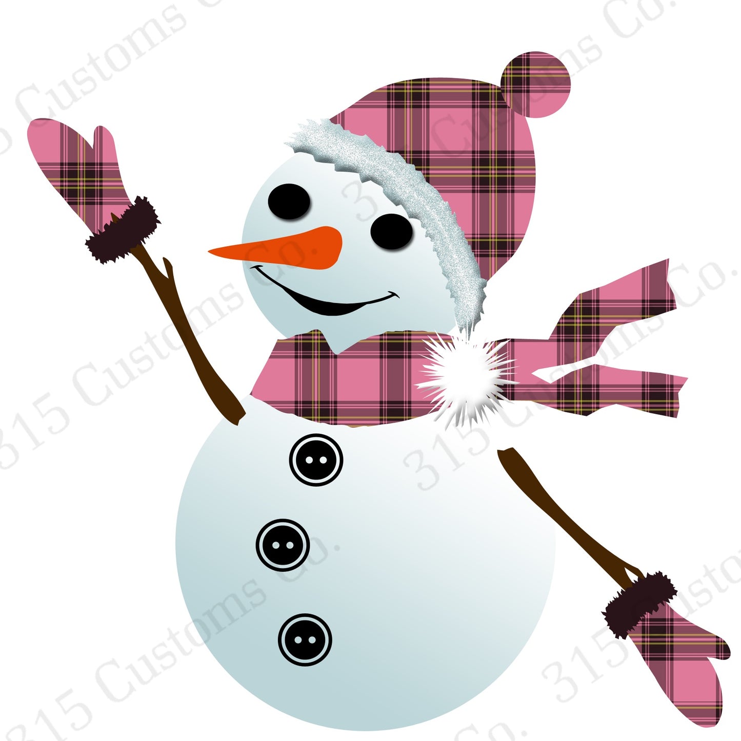 Snowman 1 Decal