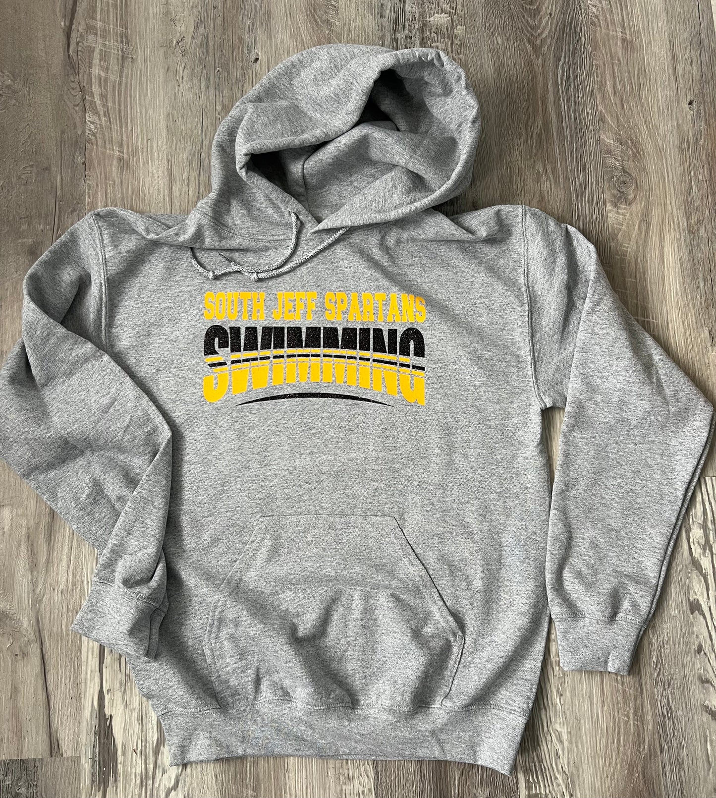 SJ Spartan Swimming Glitter Hoodie