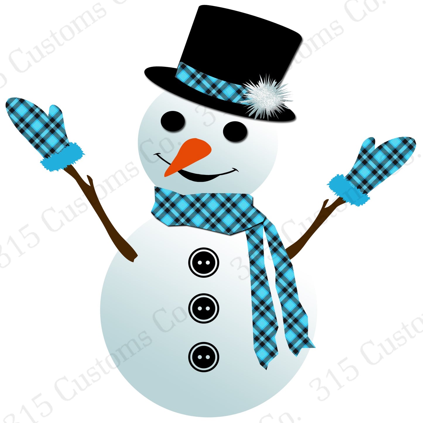 Snowman 1 Decal