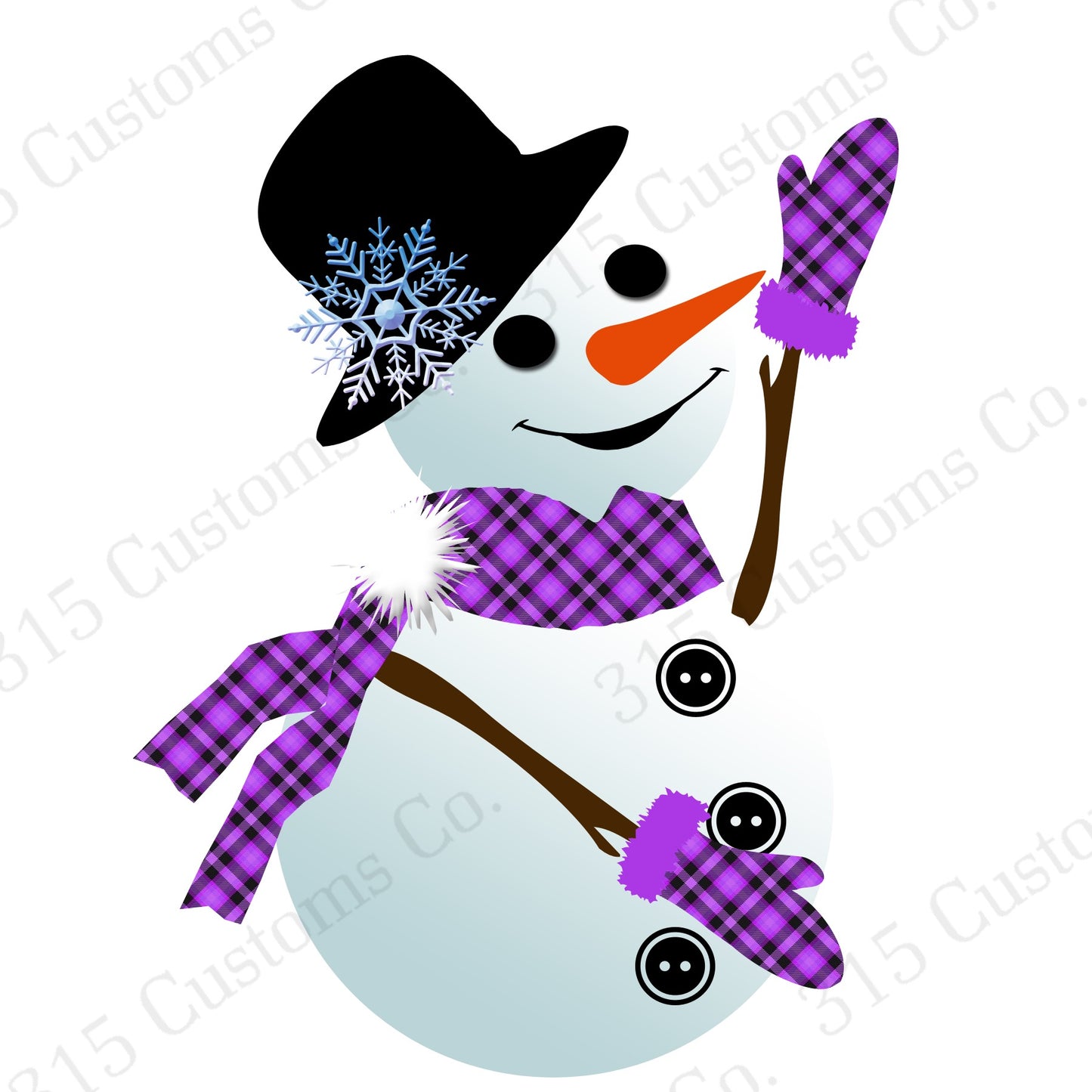 Snowman 1 Decal