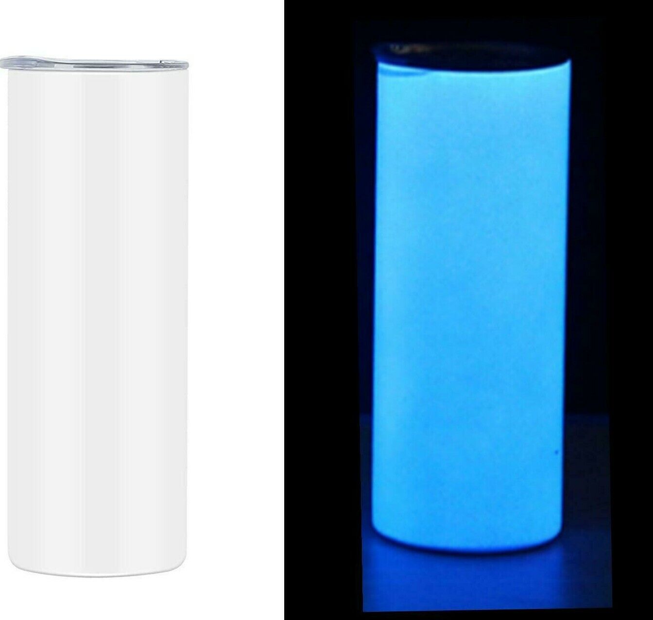 20 Ounce Glow in the Dark Sublimation Straight Tumbler