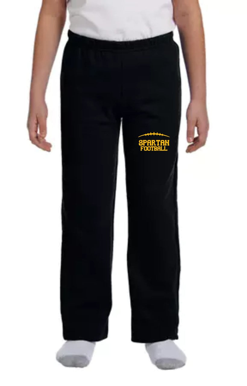 Youth Unisex 50/50 Open-Bottom Sweatpants Football